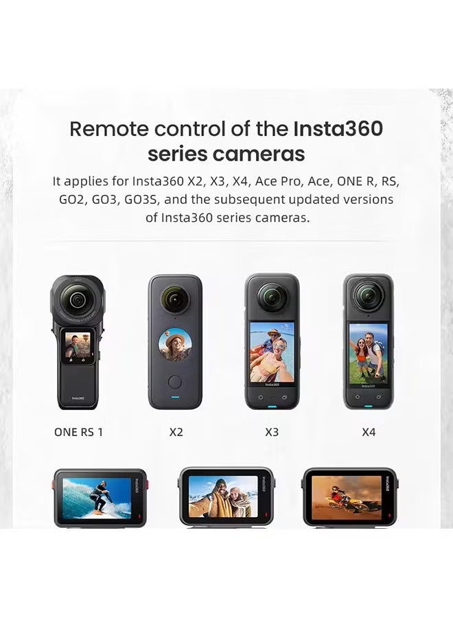 AMAGISN Remote Selfie Stick Bluetooth 5.1 RC Grip 1m Pole For Insta 360 X4 X3 Ace Pro GoPro 13 12 11 10 Smartphones Accessories - Image 4